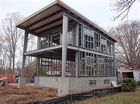 metal framed house|steel framing in residential homes.